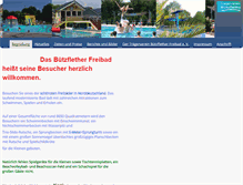 Tablet Screenshot of buetzflether-freibad.de